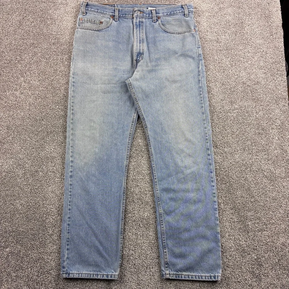 Vintage Levi's 505 Jeans Mens 38x32 Blue Denim Straight Leg Denim Canada Made